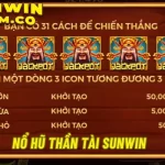 Nổ hũ thần tài Sunwin - Cơ hội trúng Jackpot khủng mỗi ngày